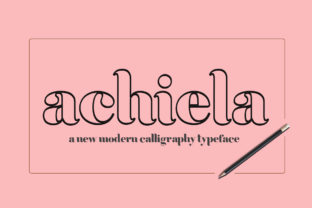 Achiela Family: A Bold Typeface for Standout Designs