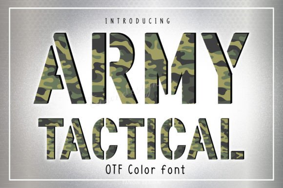 Army Tactical: A Bold Typeface for Dynamic Designs