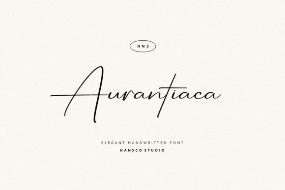 Aurantiaca Signature: A Modern Handwritten Typeface