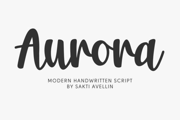 Aurora: A Cozy, Handwritten Font for Creative Projects