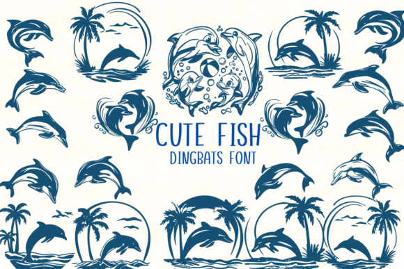 Cute Fish Font: An Aquatic Design for Creative Projects