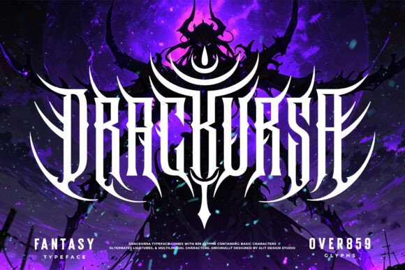 Drackursa Typeface: Bold, Fierce, and Unapologetically Intense