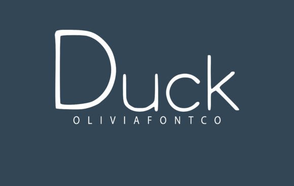 Duck: A Handwritten Font with a Romantic Touch