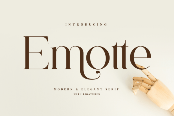 Emotte: A Modern Serif Font for Elegant Branding
