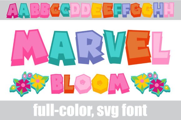 Marvel Bloom: A Vibrant Video-Game Style Font