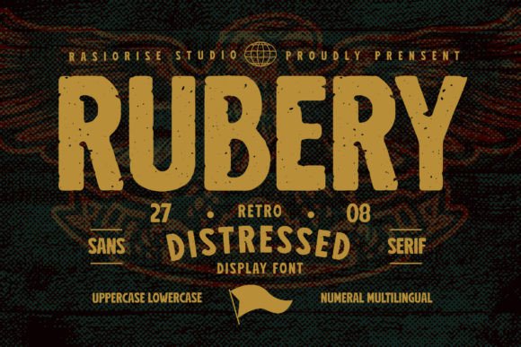Rubery: A Distressed Sans-Serif with Raw Character