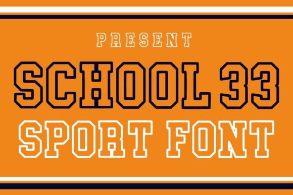 School 33: A Bold Display Font for Modern Branding