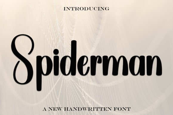 Spiderman: Elevate Your Designs with Elegant Handwritten Typography