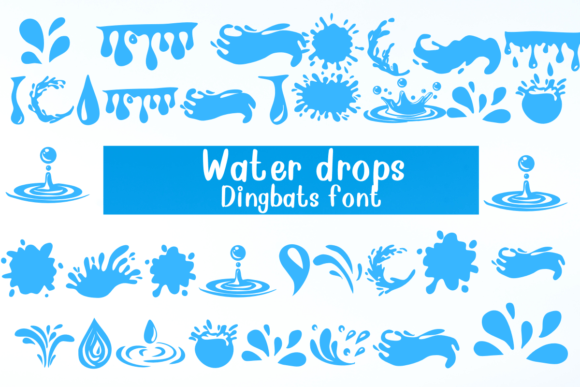 Water Drops: A Creative Font for Unique Designs